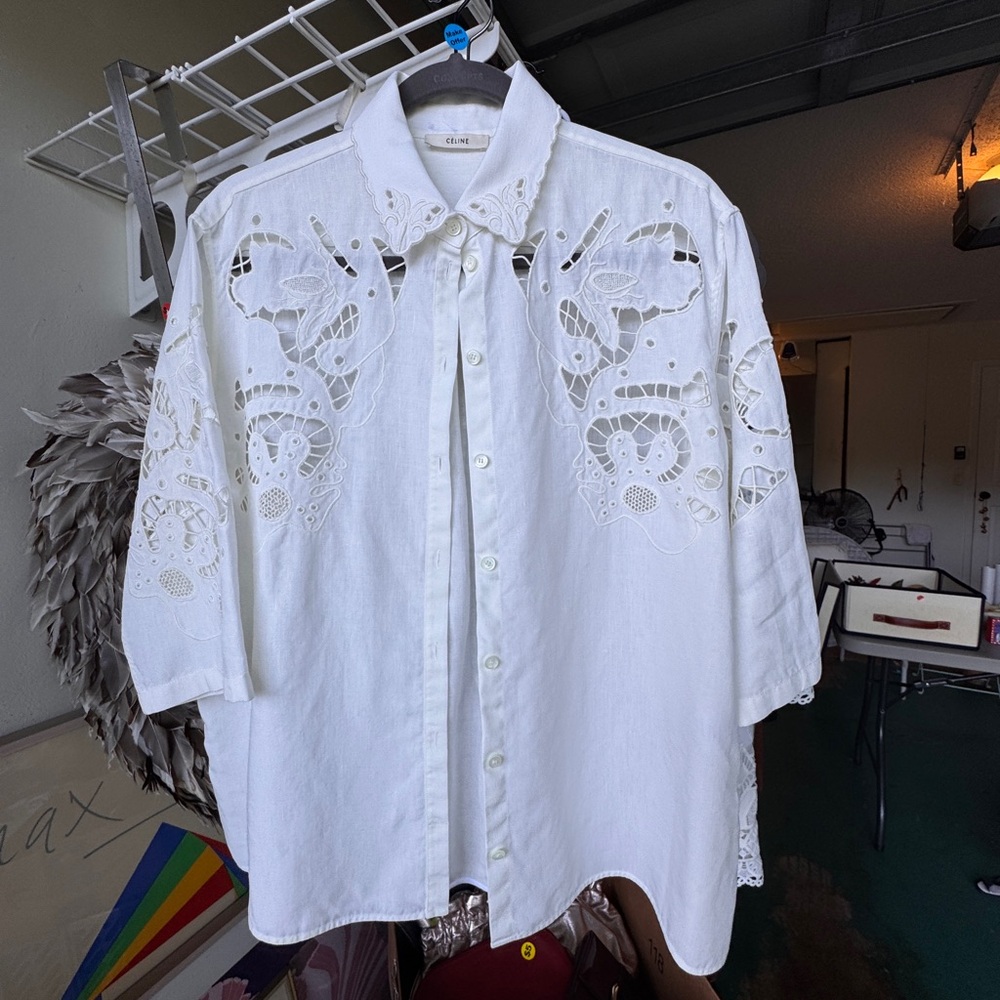 Céline by Phoebe Philo Linen Shirt